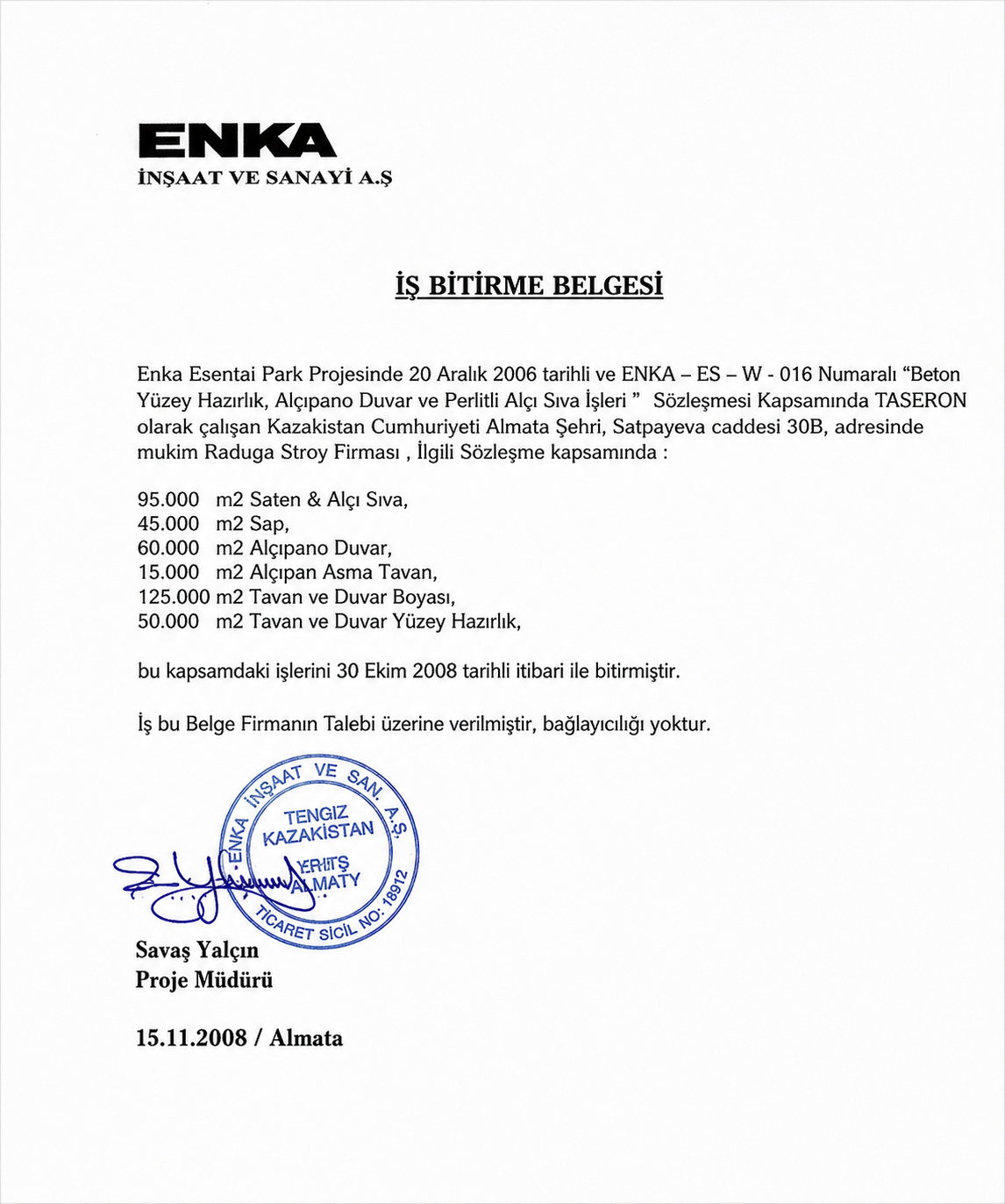 Enka İnşaat Ve Sanayi A.Ş